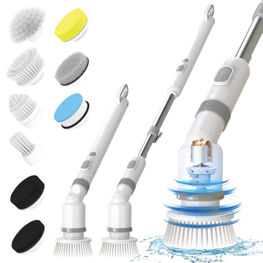 Electric/ Rechargeable/Multifunctional Spin Scrubber Brush