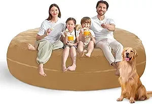 Giant 7FT Soft Velvet Bean Bag Chair