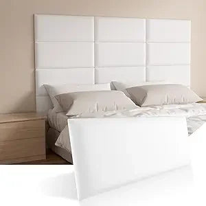Headboards Wall Panel for Full, Queen and King - Self-Adhesive 3D Upholstered12 Pieces 9.84 in x