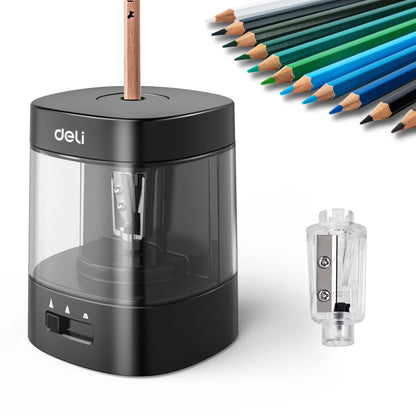 Adjustable Thickness Electric & Battery Operated Pencil Sharpener