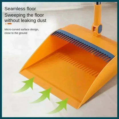 Folding Long Handle Dustpan Broom Set
