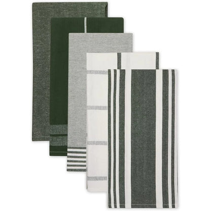 Oversized Cotton Dish Towels Collection 5 Piece Set