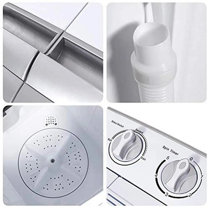 Energy Efficient Compact Washer/Spin Dryer with Timer