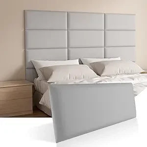 Headboards Wall Panel for Full, Queen and King - Self-Adhesive 3D Upholstered12 Pieces 9.84 in x