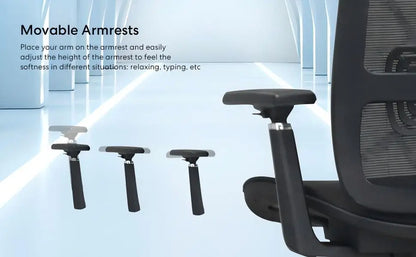 Ergonomic Office Chair, High Back Adjustable Swivel with Headrest & Lumbar Support