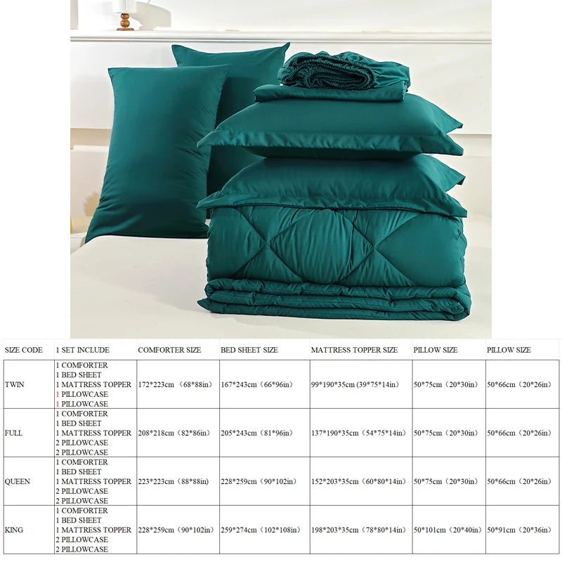 Twin Full Queen King Comforter and Sheet Set