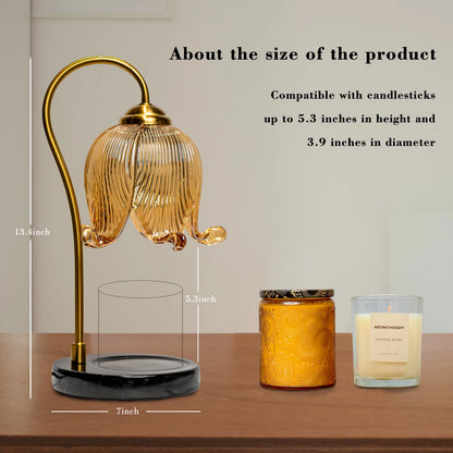 French Retro Tulip Flower Warm Candle Lamp