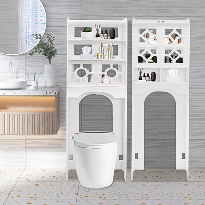 4 Tier Over The Toilet  Organizer Waterproof /Easy to Install
