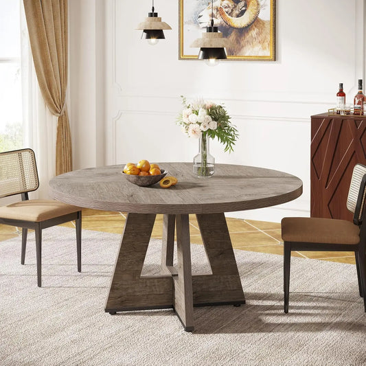 Rustic 47 Inch Round Dining Table