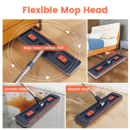 Floor Mop Bucket Separate Clean and Dirty Water