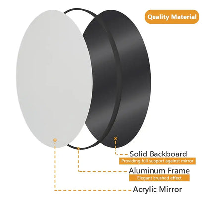 20" Wall Round Vanity Mirror Aluminum Framed