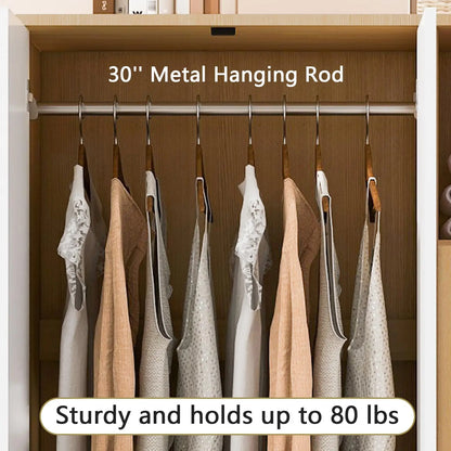 Modern Wardrobe with 2 Drawers and 3 Doors