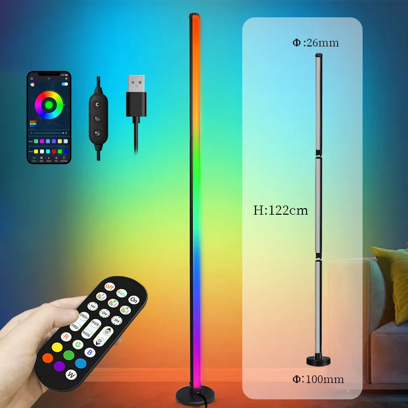 Led Floor Lamps Atmosphere Lights 120CM Multiple Color Switching