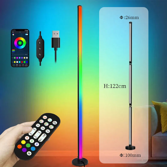 Led Floor Lamps Atmosphere Lights 120CM Multiple Color Switching