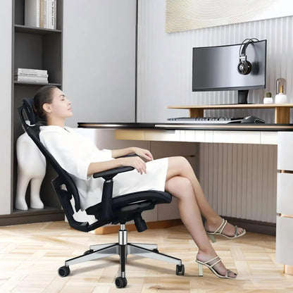 Ergonomic Office Chair, High Back Adjustable Swivel with Headrest & Lumbar Support