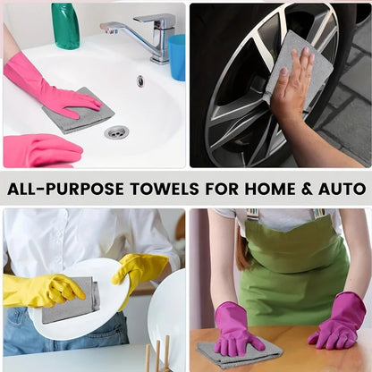 Tear-Off Kitchen Roll 2-Pack - Heavy Duty Reusable Cleaning Cloths
