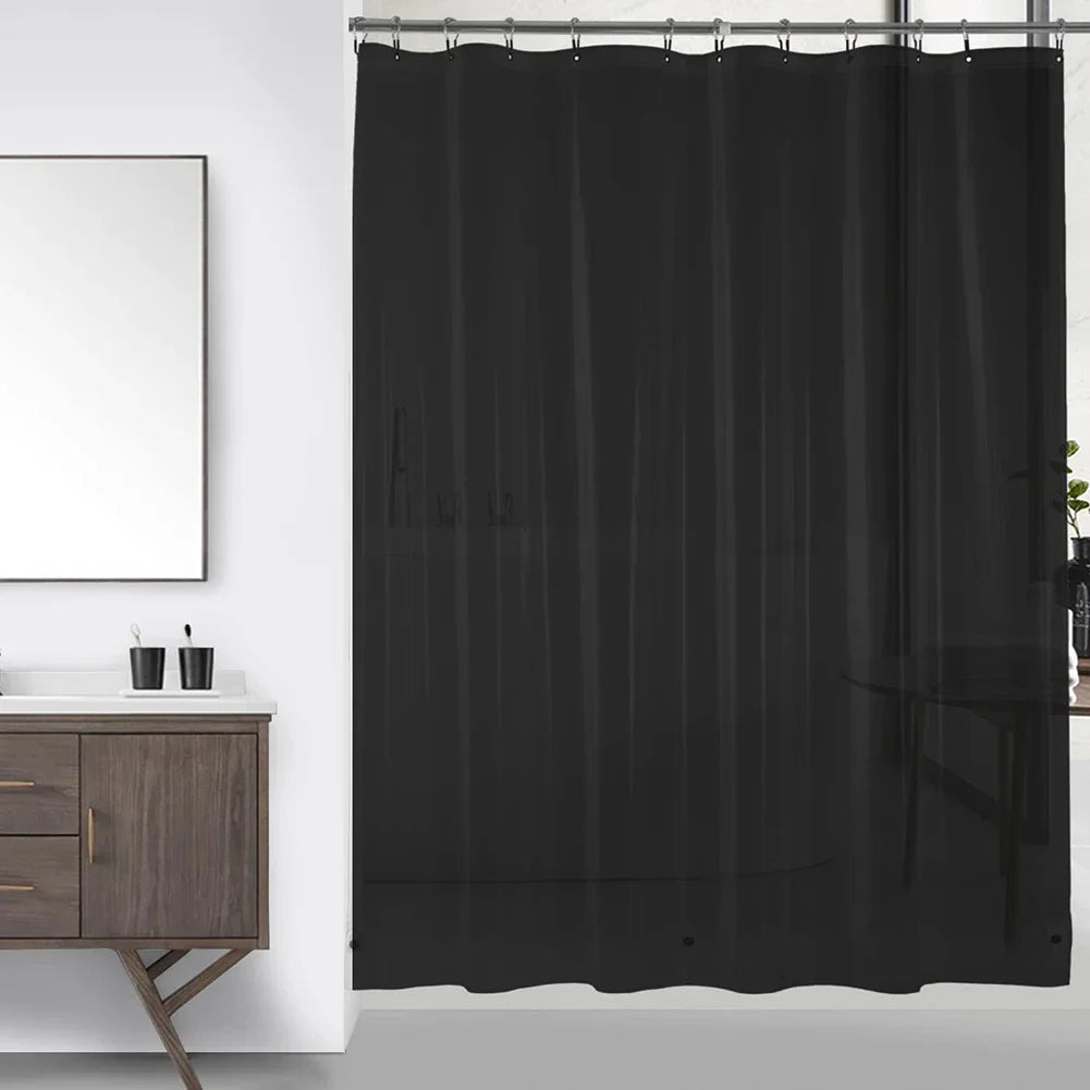 Clear Shower Liner PEVA / Waterproof/ Mould Proof with Hooks