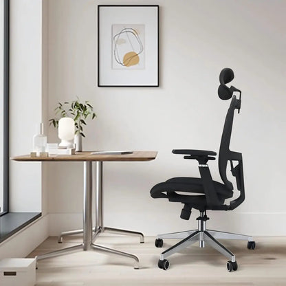 Ergonomic Office Chair, High Back Adjustable Swivel with Headrest & Lumbar Support