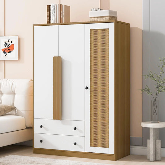 Modern Wardrobe with 2 Drawers and 3 Doors