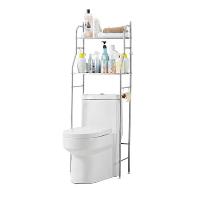 Over Toilet Storage Shelf,2/3-Tier Freestanding with Paper Holder