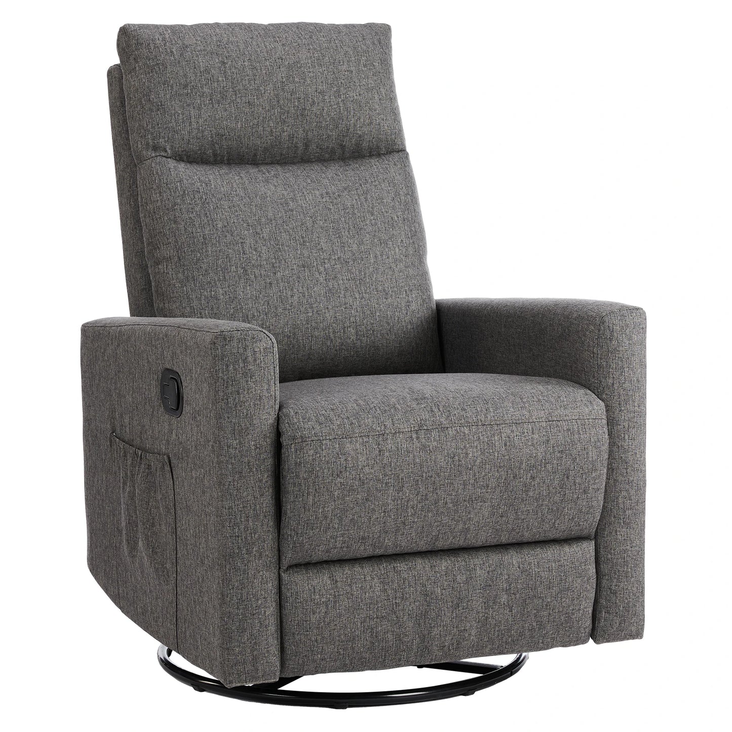 Rotating Rocking Chair Recliner with Oversized Foot Swivel