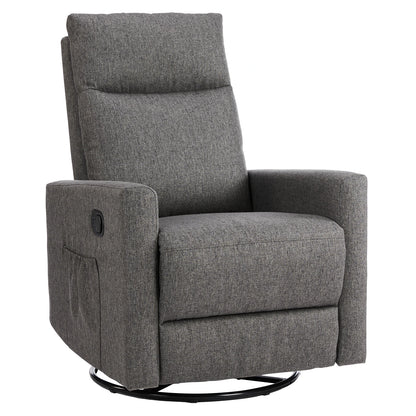 Rotating Rocking Chair Recliner with Oversized Foot Swivel
