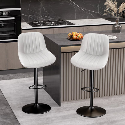 2-Piece Set, Adjustable Modern Rotating Bar Stools