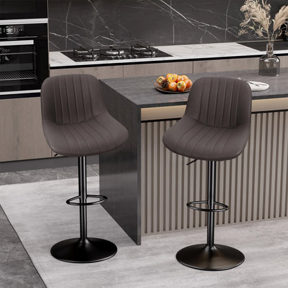 2-Piece Set, Adjustable Modern Rotating Bar Stools