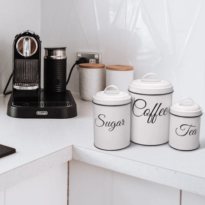 3pc Airtight Canister Set Vintage design