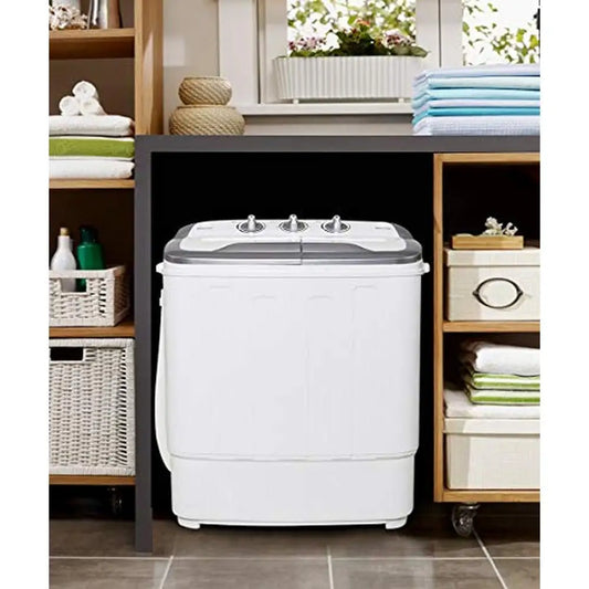 Energy Efficient Compact Washer/Spin Dryer with Timer