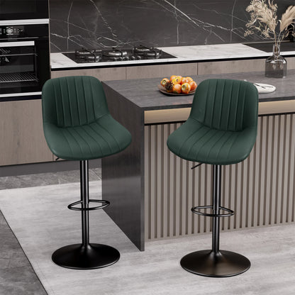2-Piece Set, Adjustable Modern Rotating Bar Stools
