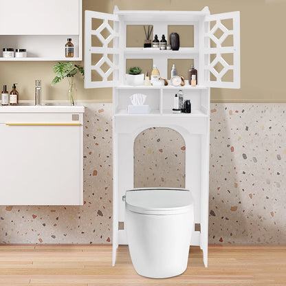 4 Tier Over The Toilet  Organizer Waterproof /Easy to Install