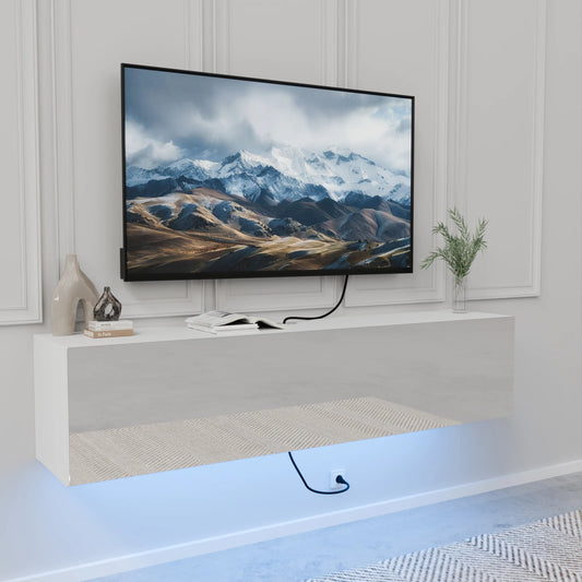 Floating TV Stand With Led Light For TVs up to 63"