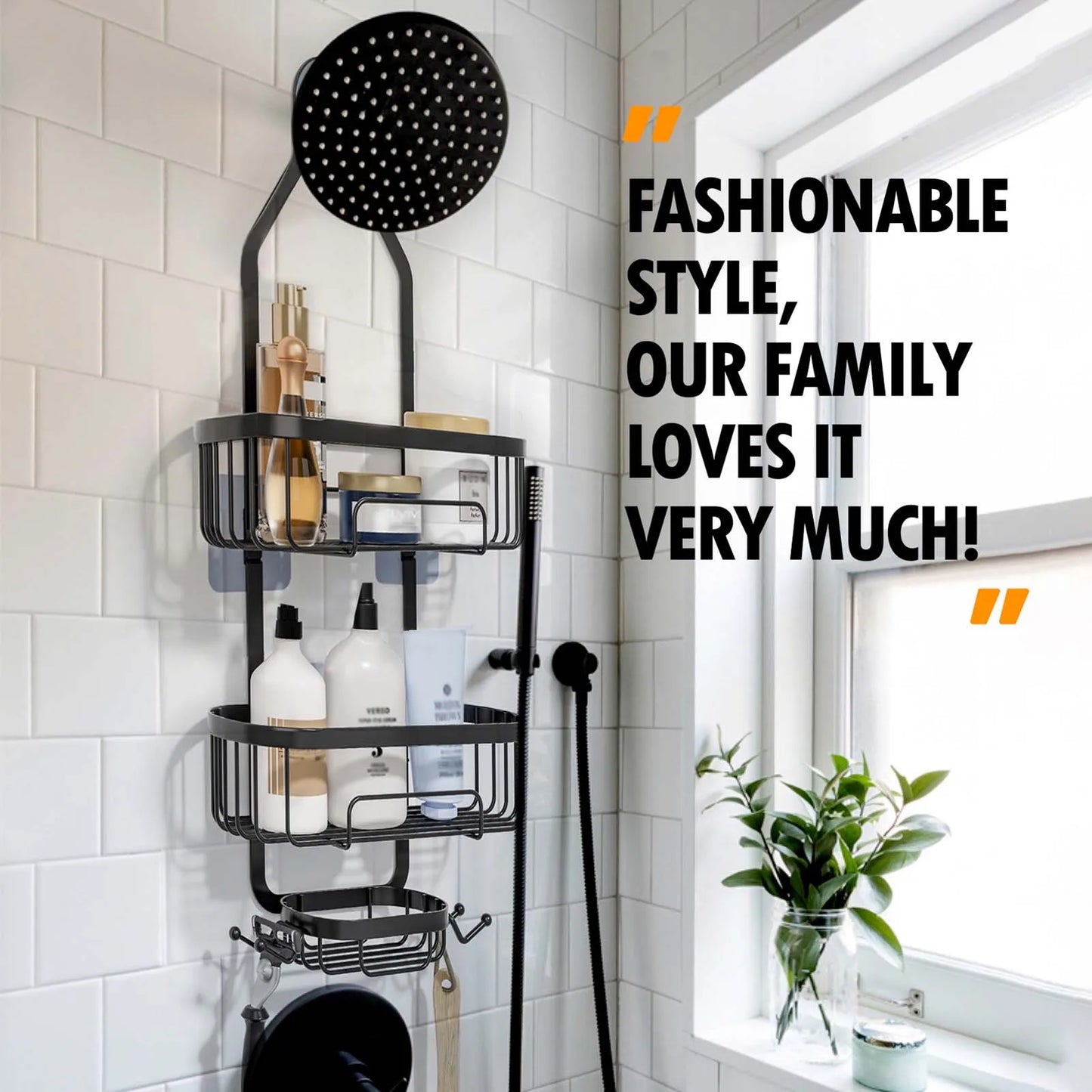 Hanging Over Shower Rack Large Capacity Design